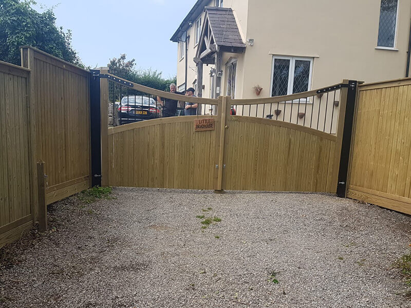 Bespoke wooden garden gates